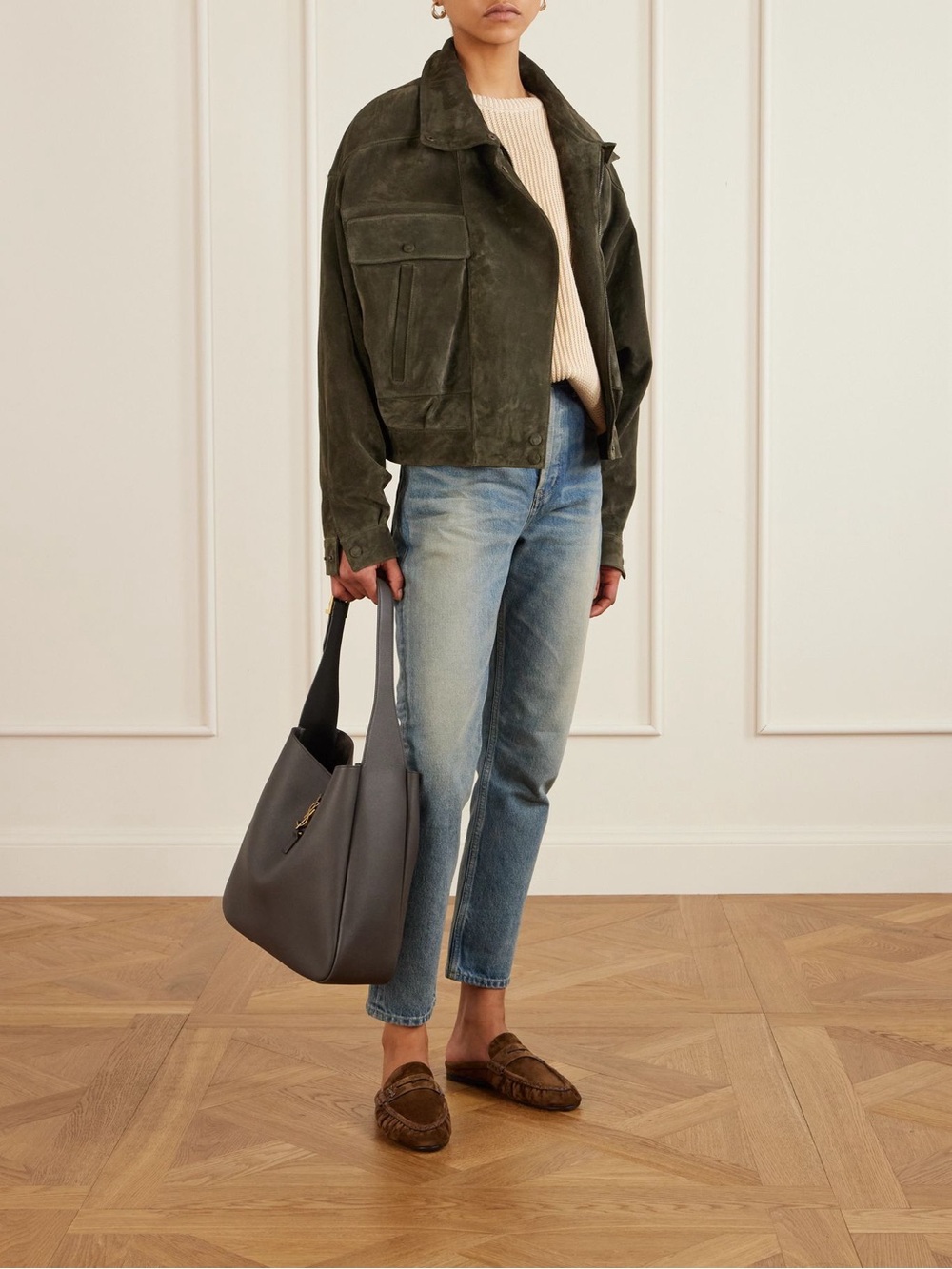 Saint Laurent Le Loafer suede slippers It38 - Picture 6 of 12